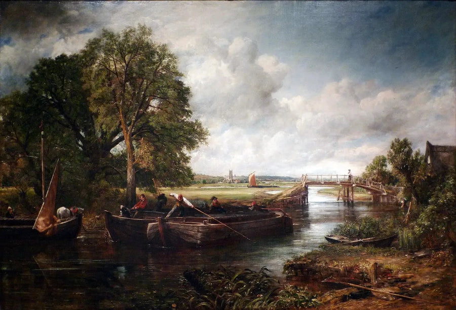 Uitzicht op de Stour bij Dedham - John Constable