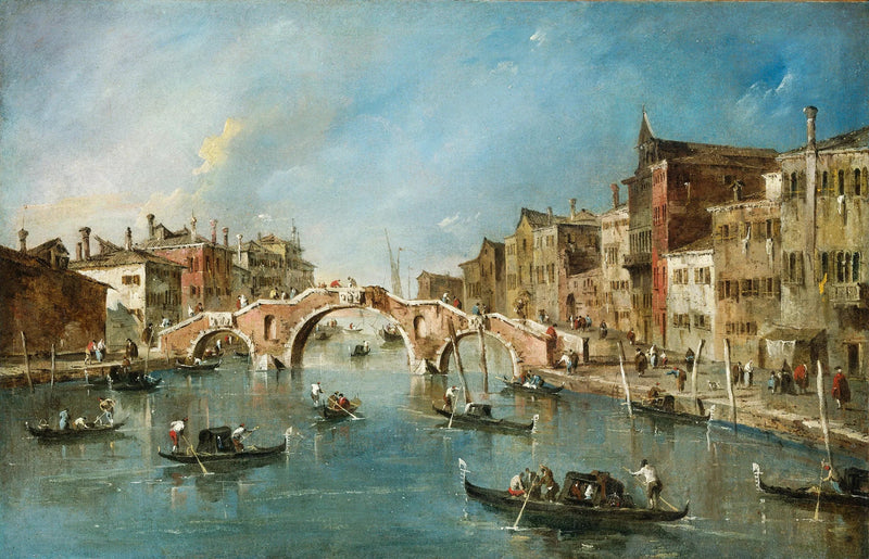 Uitzicht op het Cannaregio-kanaal, Venetië - Francesco Guardi