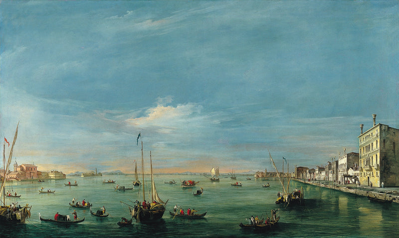 Uitzicht op het kanaal van de Giudecca en de Zattere - Francesco Guardi
