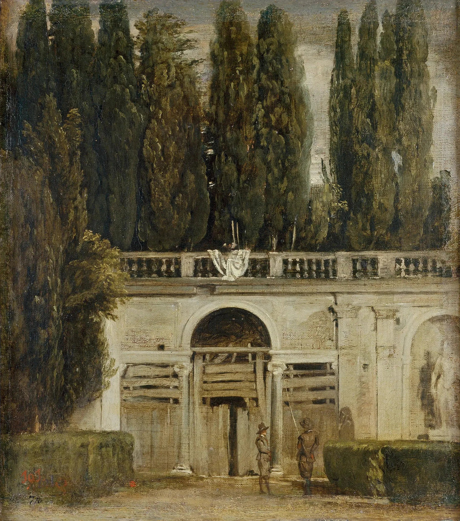 Uitzicht op de tuin van Villa Médici in Rome - Diego Velázquez