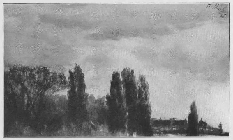 Uitzicht op het park van Prins Albrecht - Adolph von Menzel