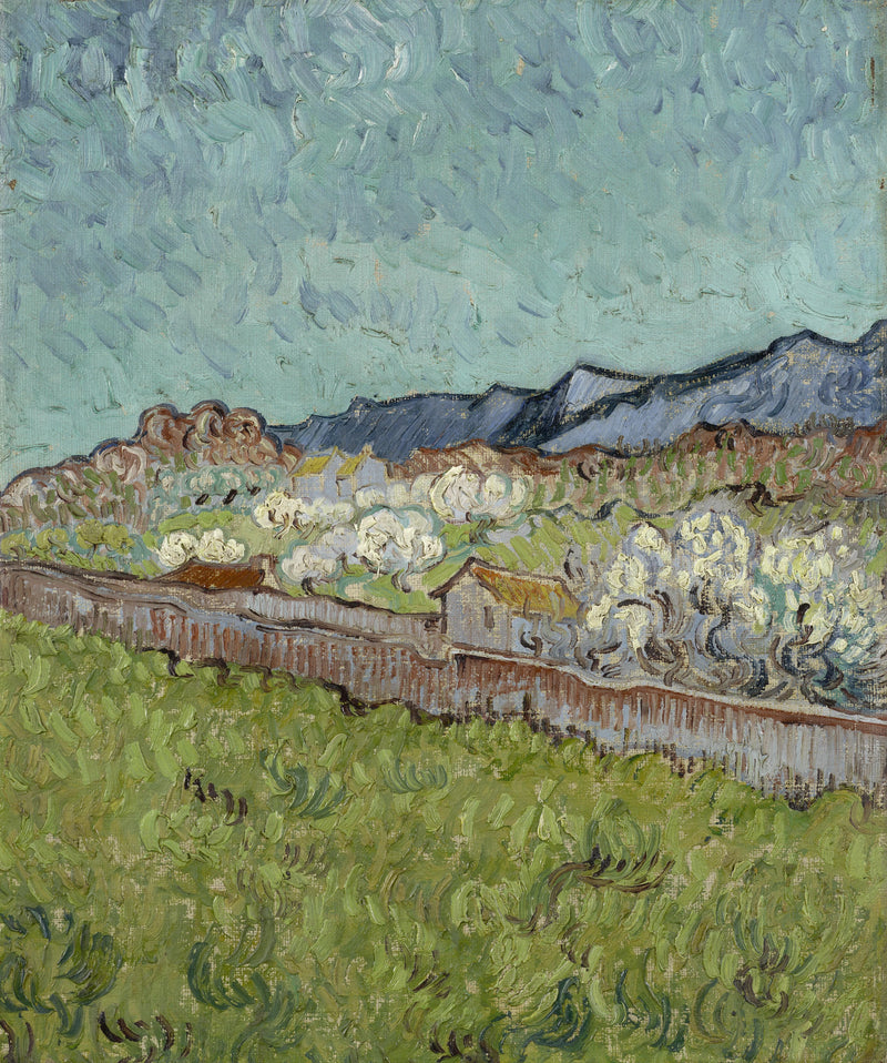 Uitzicht op de Alpilles - Vincent van Gogh
