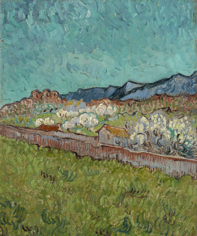 Uitzicht op de Alpilles - Vincent van Gogh