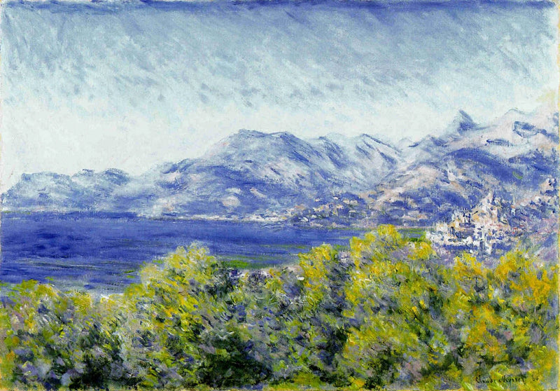 Uitzicht op Ventimiglia W878 - Claude Monet