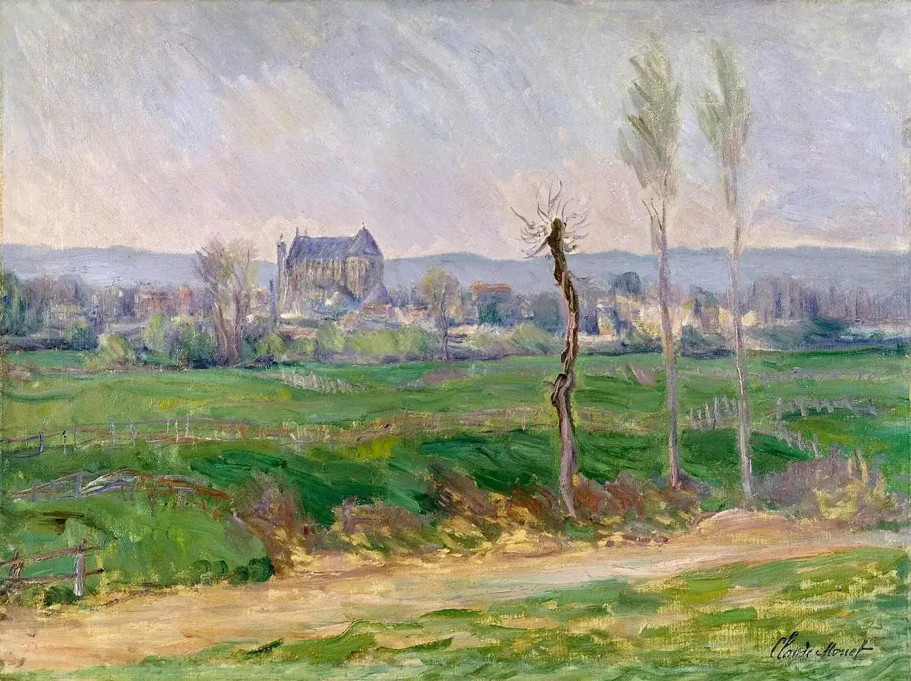 Vue de Vernon W1061 par Claude Monet, Chrysler Museum of Art