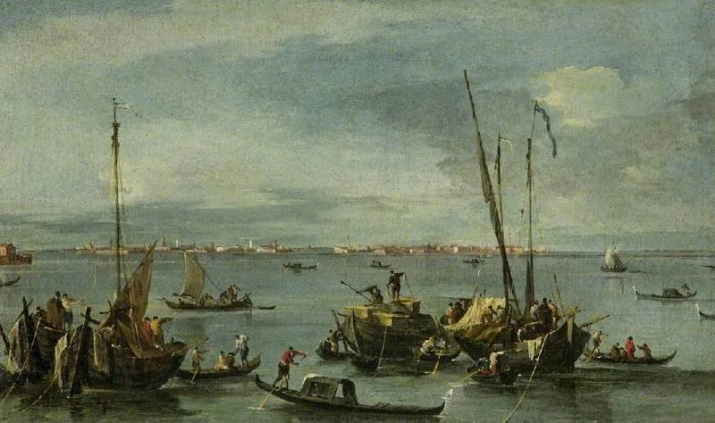 Uitzicht op Murano vanaf de Fondamente Nuove, Venetië - Francesco Guardi