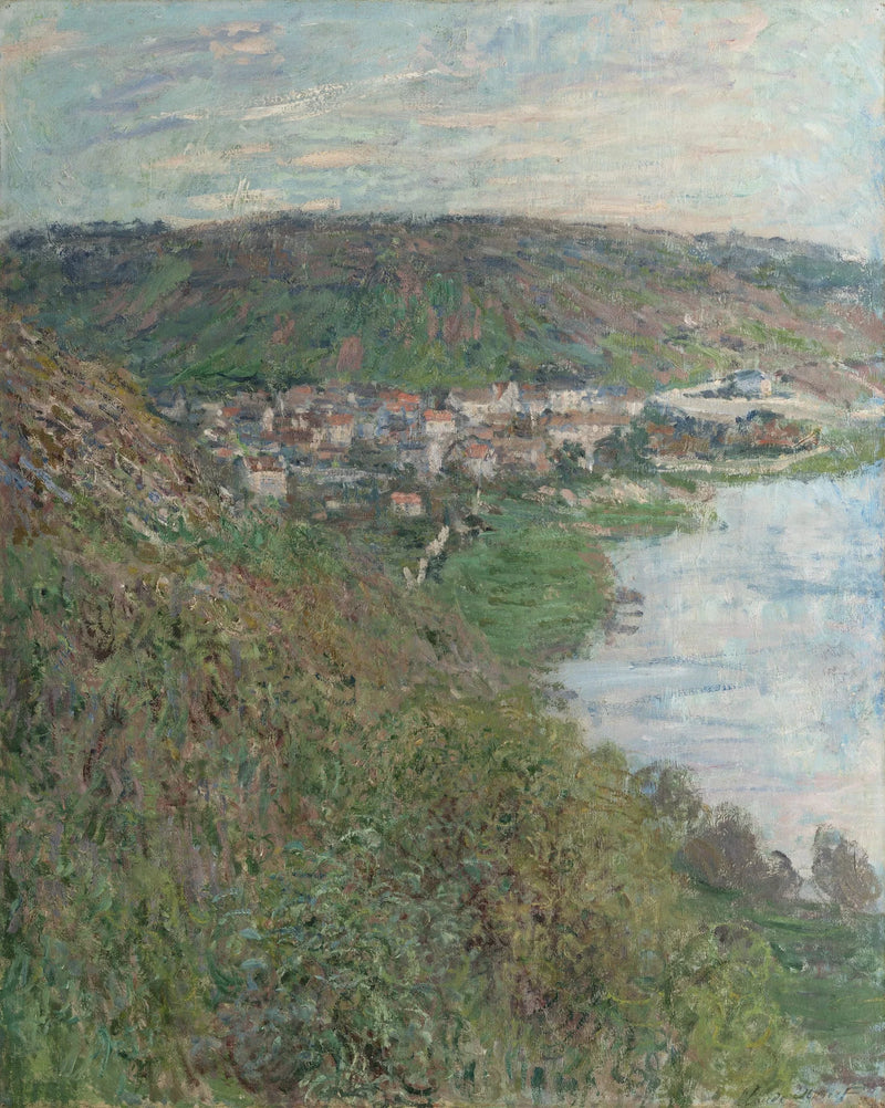 Uitzicht op Vétheuil W603 - Claude Monet