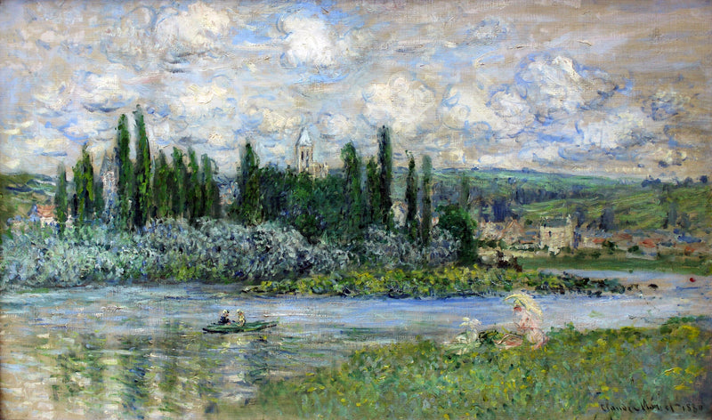 Uitzicht op Vétheuil W609 - Claude Monet