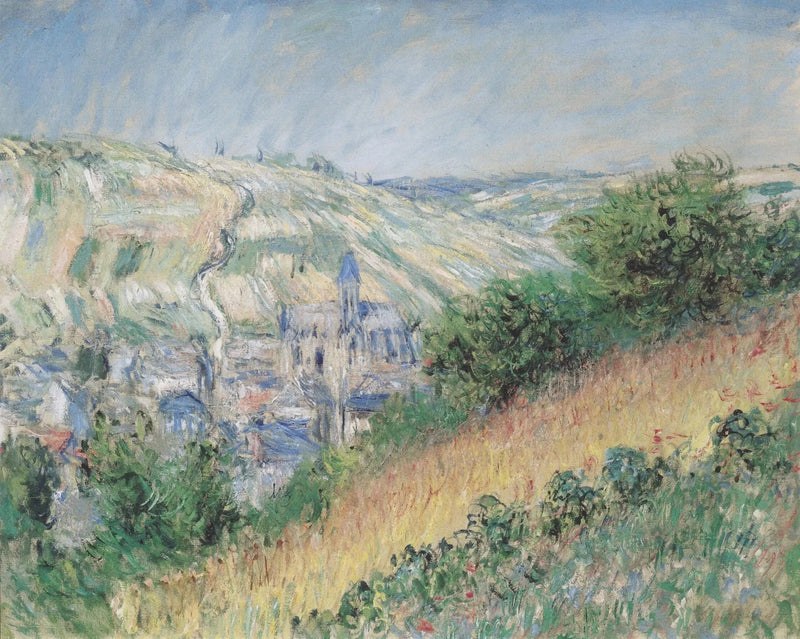 Uitzicht op Vétheuil W696 - Claude Monet