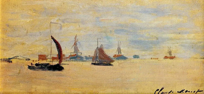 Zicht op de Voorzaan W176 - Claude Monet