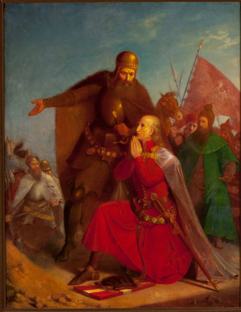 Władysław Jagiełło et Vytautas priant avant la bataille de Grunwald - Jan Matejko

Source:
Władysław Jagiełło et Vytautas priant avant la bataille de Grunwald - Jan Matejko