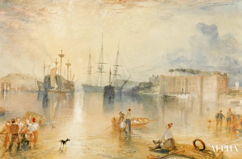 W.Turner Château d'Upnor - William Turner - Reproductions de tableaux et peintures haut de gamme