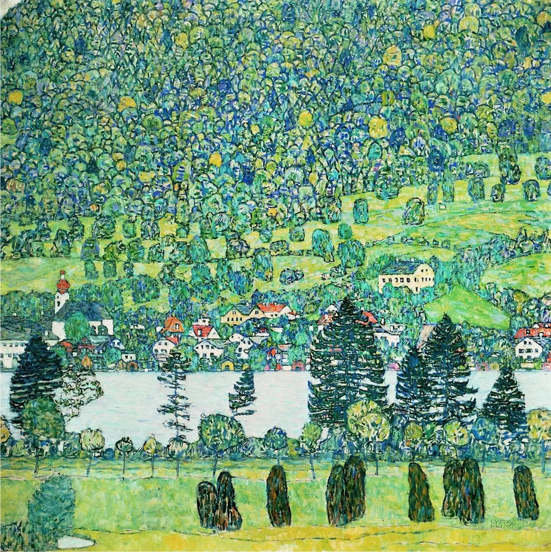 Waldabhang in Unterach aan de Attersee - Gustav Klimt