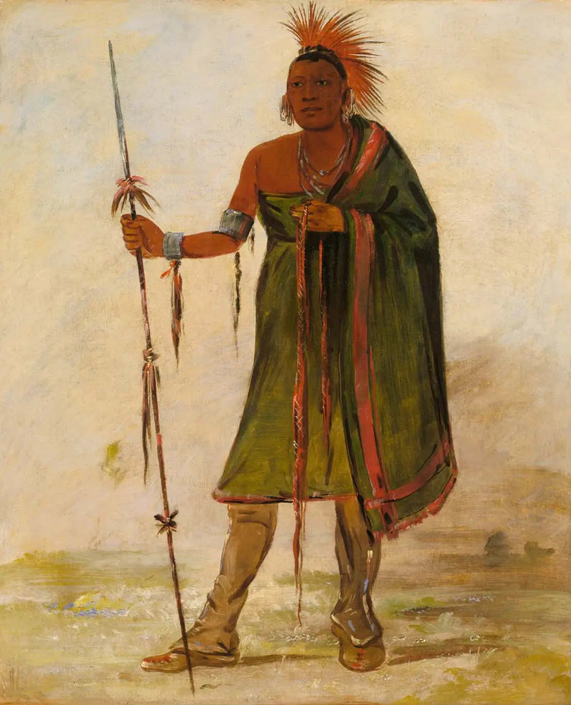 Wash-ímpé-shee, fou, een voorname krijger - George Catlin

Source:
Wash-ím-pe-shee, fou, un guerrier distingué - George Catlin