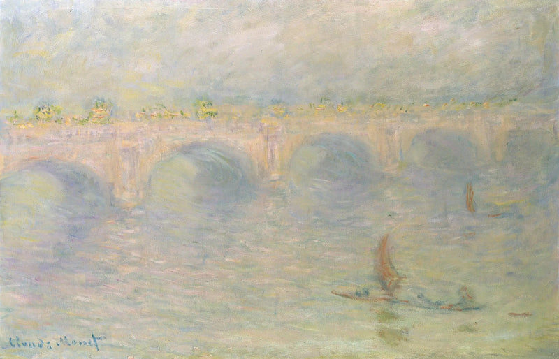 Waterloo Bridge, zonlicht effect - Claude Monet