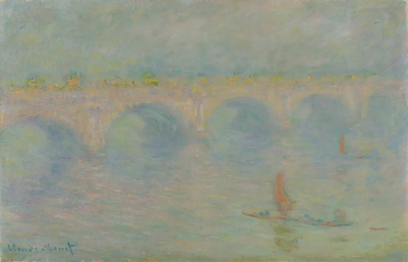 Waterloo Bridge, zonlicht effect - Claude Monet
