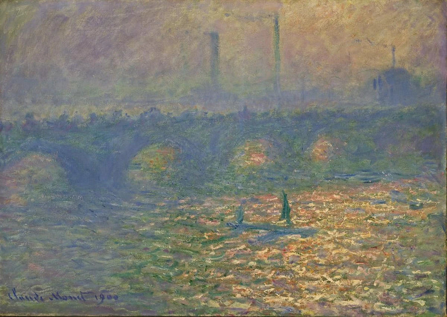 De brug van Waterloo - Claude Monet