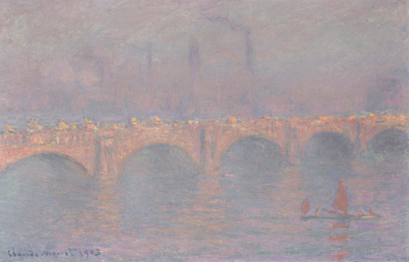 Waterloo Bridge, verhulde zon - Claude Monet