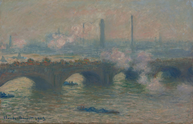 Waterloo Bridge, grijze dag - Claude Monet