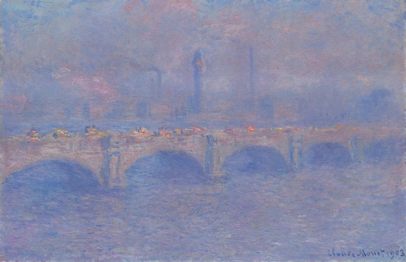 De Waterloo-brug, het effect van zonlicht - Claude Monet