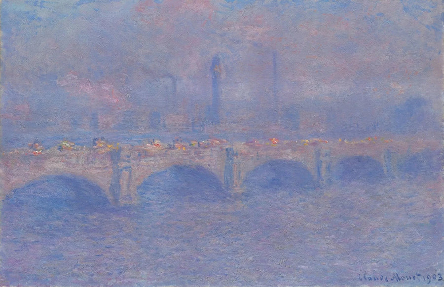 De Waterloo-brug, het effect van zonlicht - Claude Monet