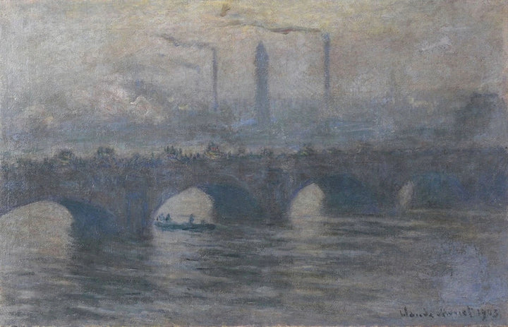 Waterloo Bridge, grijs weer W1562 - Claude Monet