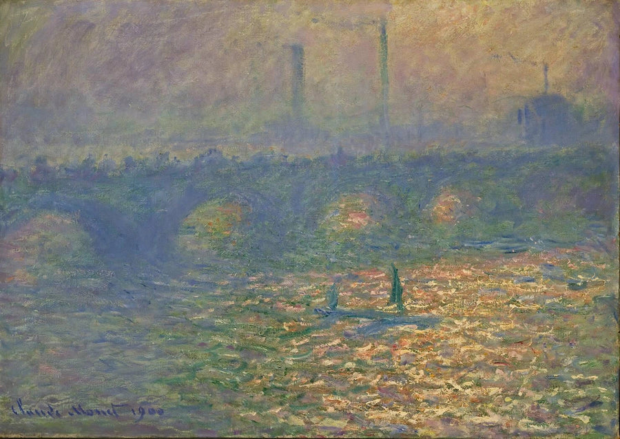 De brug van Waterloo - Claude Monet