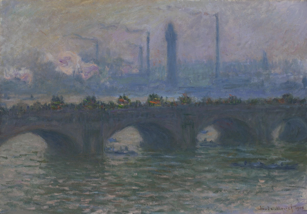 Waterloo-brug, Worcester - Claude Monet