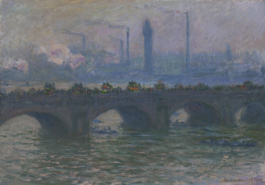 De brug van Waterloo - Claude Monet