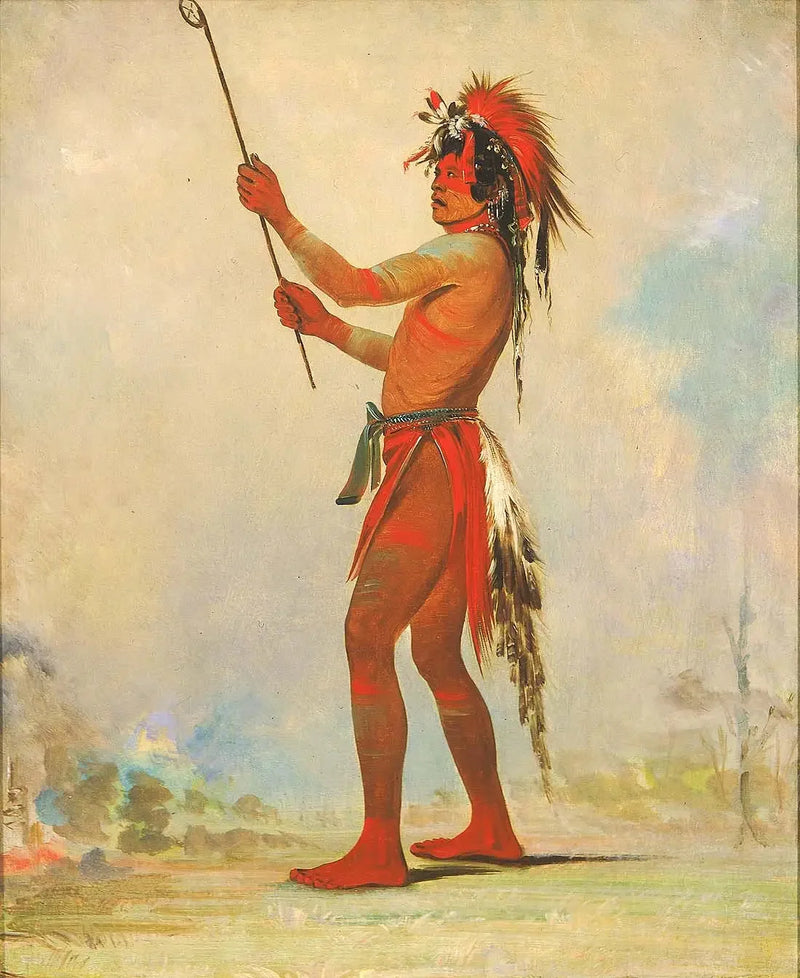We-chúsh-ta-dóo-ta, Red Man, een vooraanstaande balspeler - George Catlin

Source:
We-chúsh-ta-dóo-ta, Red Man, un joueur de balle distingué - George Catlin