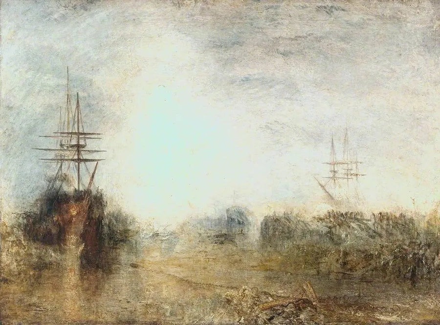 Walvisvaarders (Koken Blubber) Verstrikt in Fout IJs, Pogend Zichzelf te Ontsnappen - J. M. W. Turner