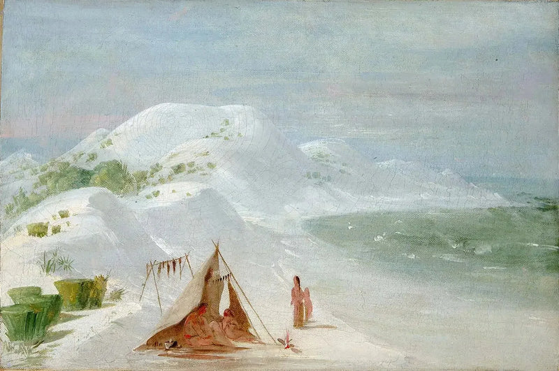 Witte zandkliffen, op het eiland Santa Rosa, nabij Pensacola - George Catlin

Source:
White Sand Bluffs, sur l'île de Santa Rosa, près de Pensacola - George Catlin