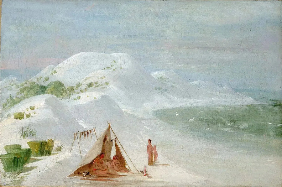 Witte zandkliffen, op het eiland Santa Rosa, nabij Pensacola - George Catlin

Source:
White Sand Bluffs, sur l'île de Santa Rosa, près de Pensacola - George Catlin