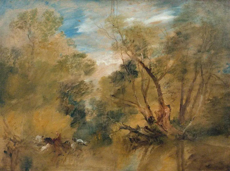 Wilgen naast een Stroom - J. M. W. Turner