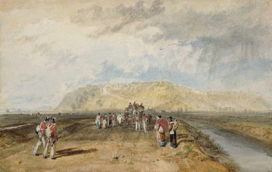 Winchelsea vue de la route de Rye - William Turner - Reproductions de tableaux et peintures haut de gamme