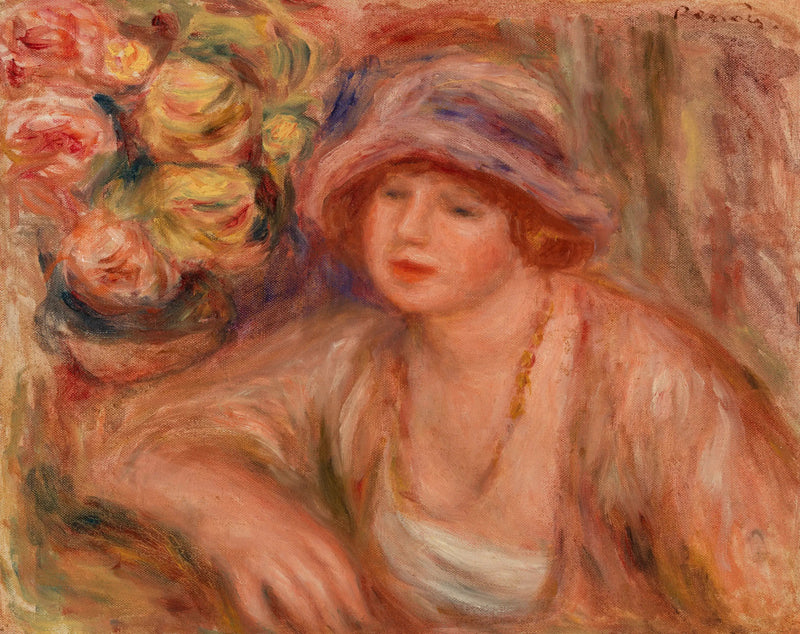 Vrouw Leunend (Femme accoudée) - Pierre-Auguste Renoir