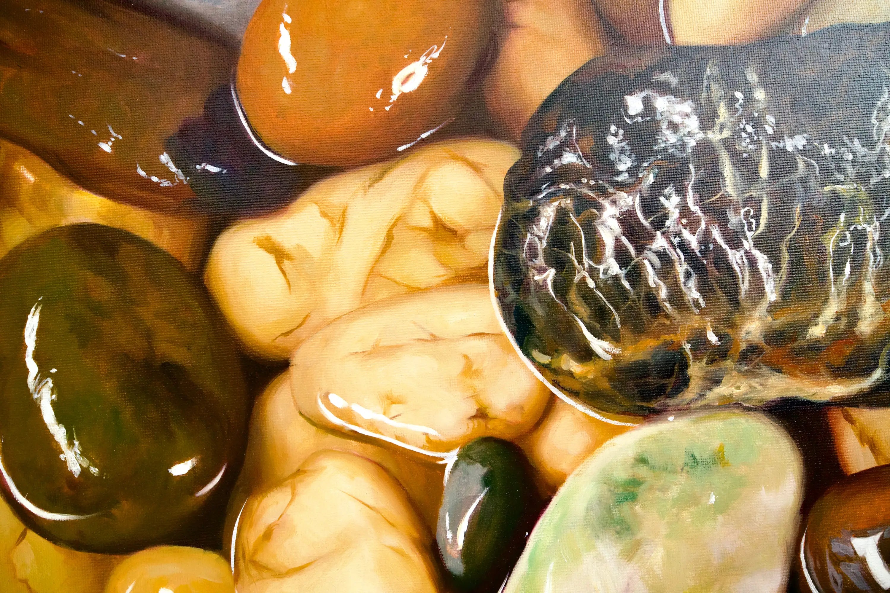 Zen Cailloux | 150 x 100 cm Reproductions de tableaux à la peinture à l’huile